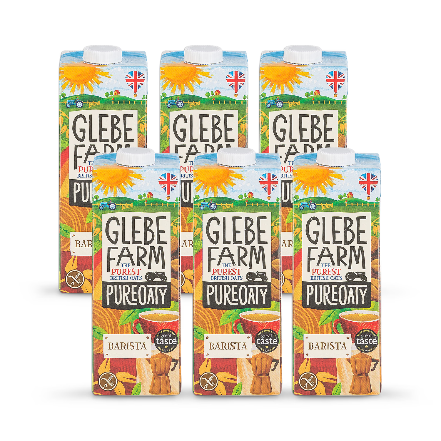 Glebe Farm PureOaty Barista Oat Milk 6 x 1L, UK version