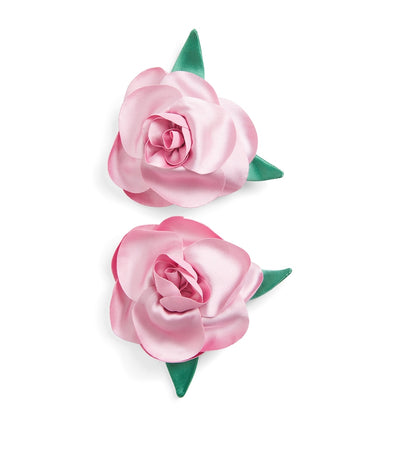 Harrods Self-Portrait Kids Rose Hair Clips (Set of 2)- Buy online at McGrocer