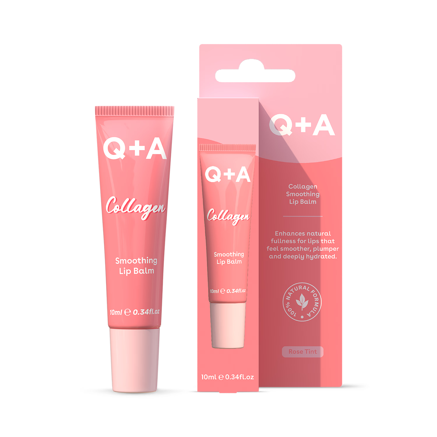 Q+A Collagen Lip Balm 10 ml (British brand)