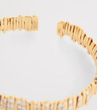 Suzanne Kalan half baguette rose gold diamond bangle - British product