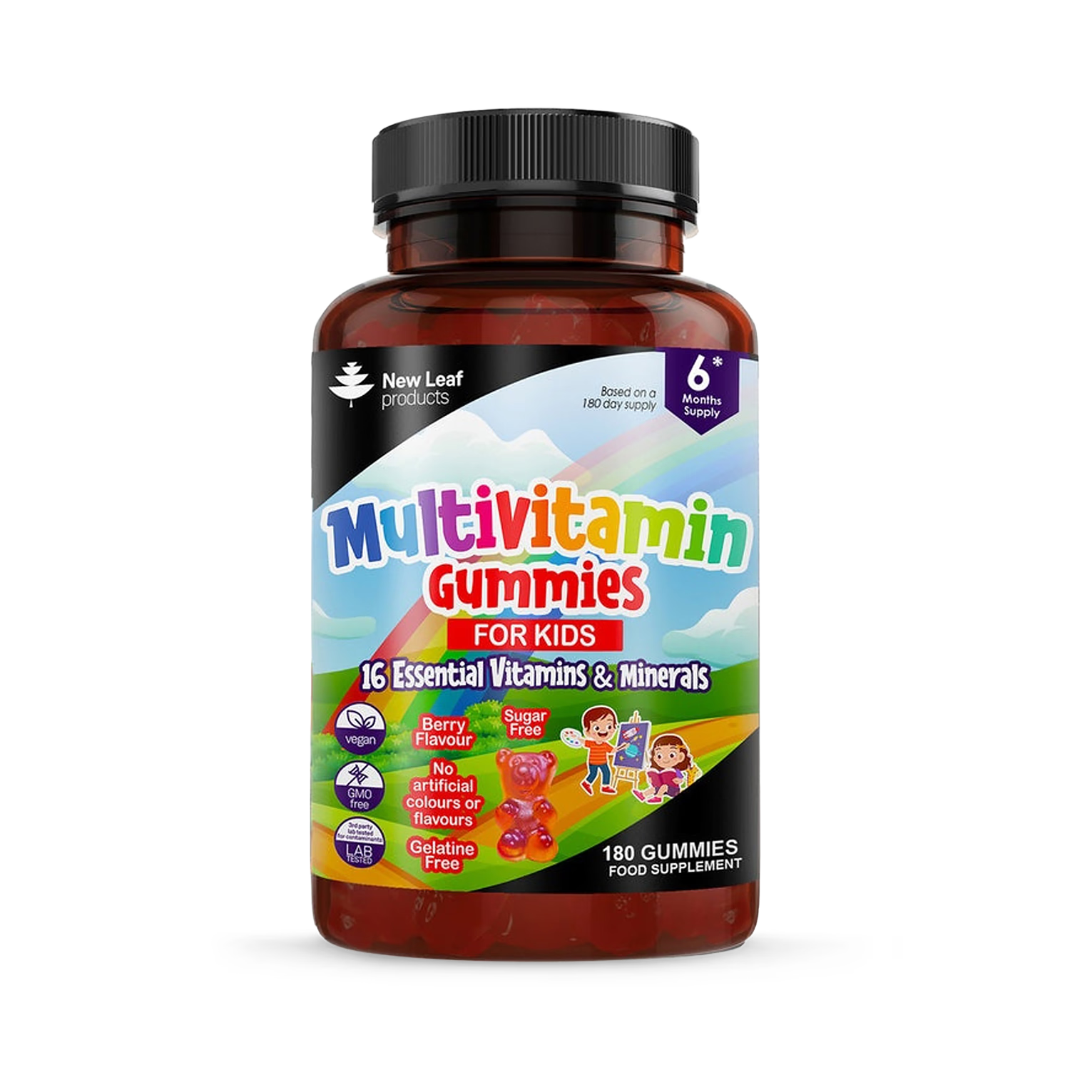 Multivitamin kids gummies 180 count, imported from the UK