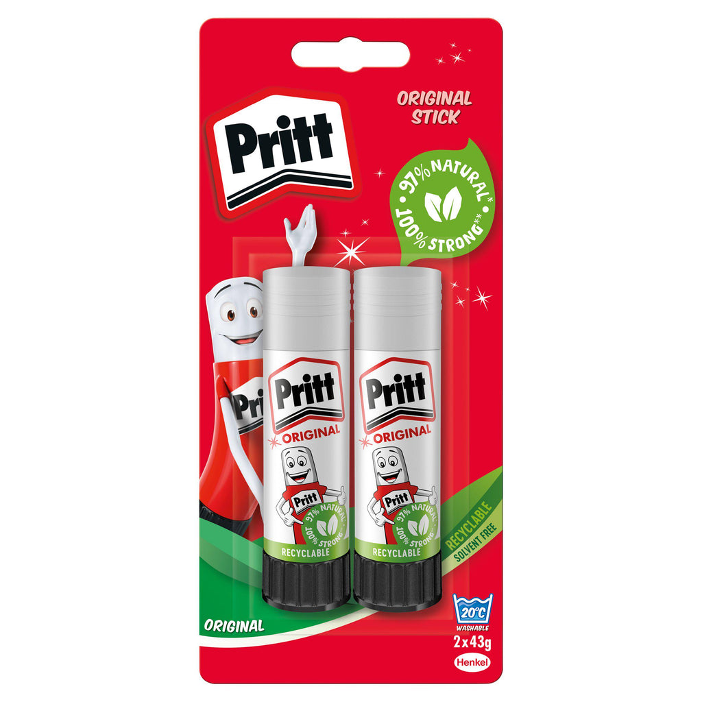 Pritt Glue Sticks 43g x2