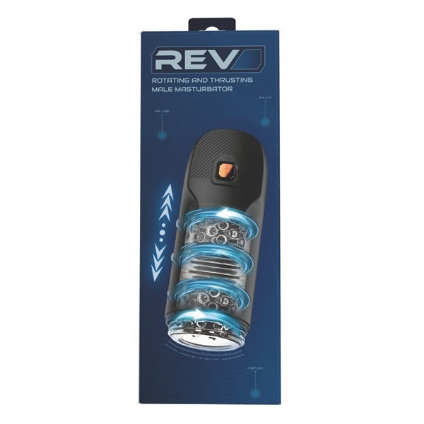 Rev rotating thrusting male masturbator - British product