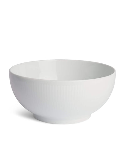 Harrods Royal Copenhagen White Fluted Porcelain Bowl 21cm- Buy online at McGrocer