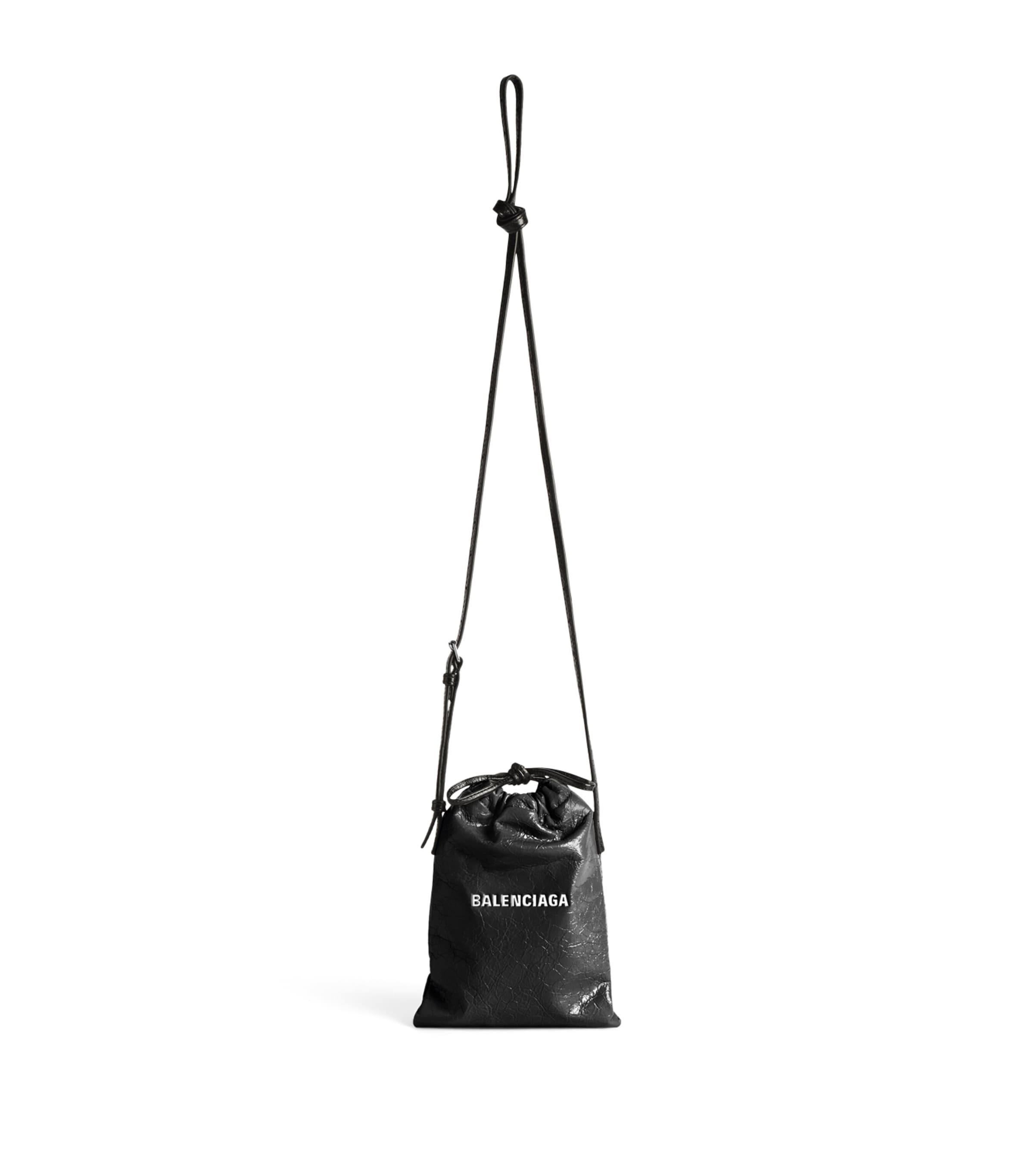 Balenciaga leather shopper phone holder - British product