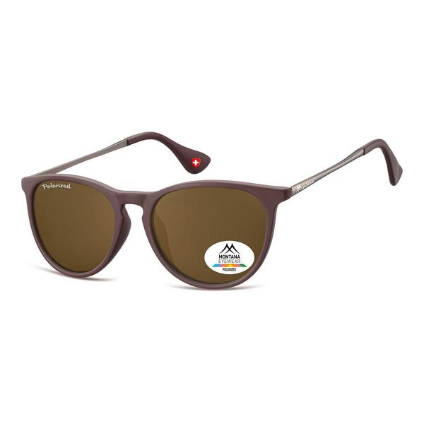 Montana MP24 brown polarised unisex sunglasses, UK version