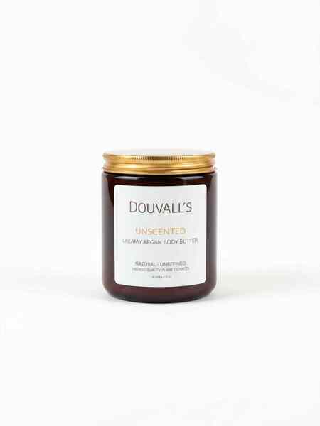 Douvalls Organic Argan Body Butter Unscented 240ml - British product