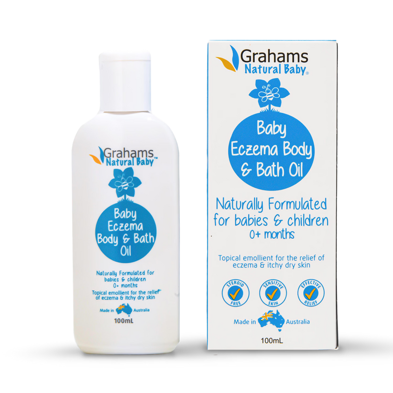 Grahams Baby Eczema Body & Bath Oil 100ml (British brand)