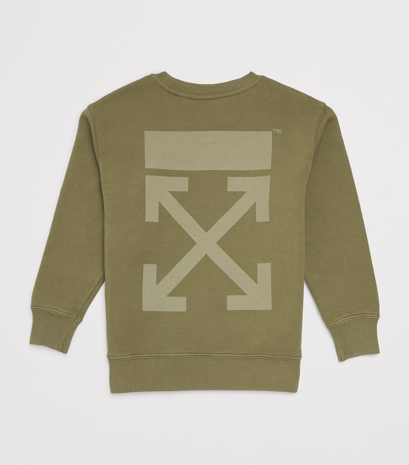 Off-White kids arrows logo sweatshirt 4-12+ years, imported from the UK