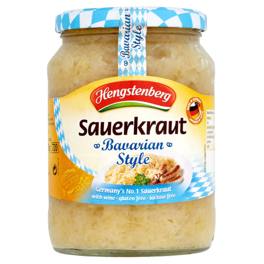 Hengstenberg Sauerkraut Bavarian Style 680g (650g*) Pickled food Sainsburys   