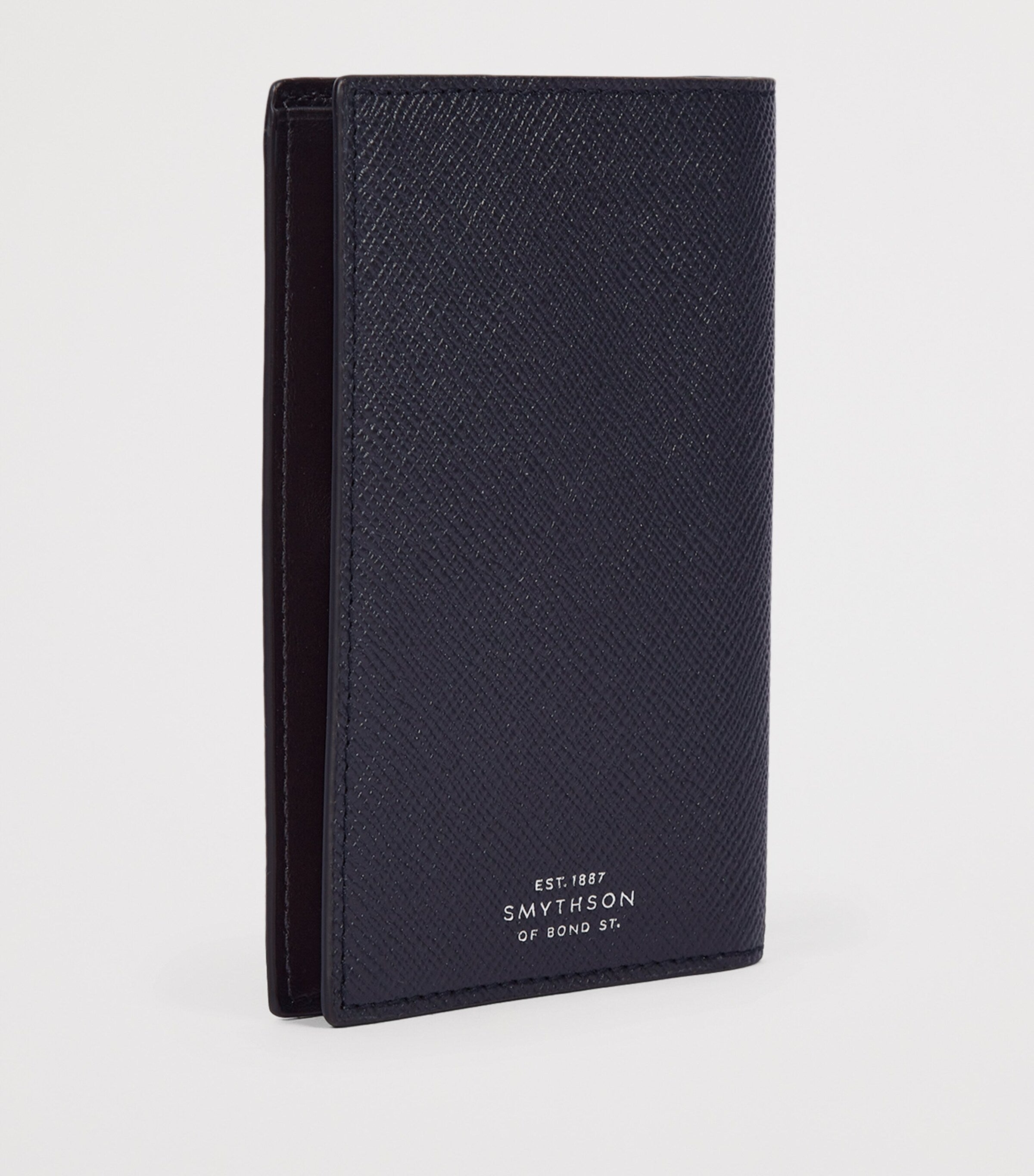 Smythson Panama Leather Stripe passport holder (British brand)