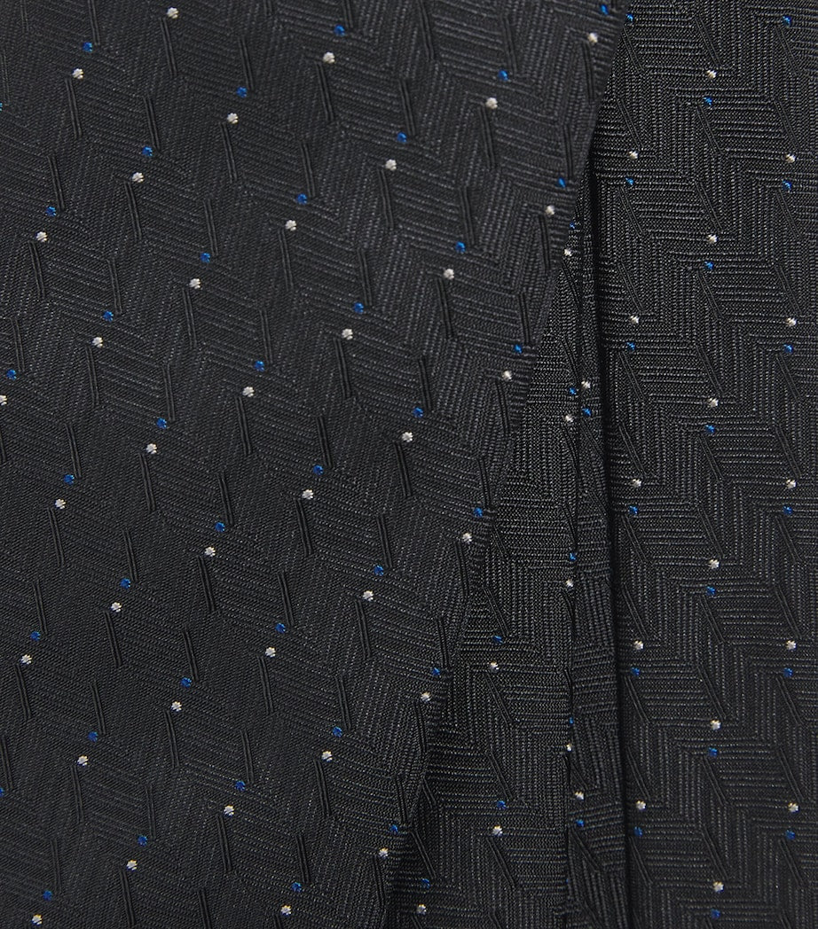 Emporio Armani silk jacquard tie 8cm - British product