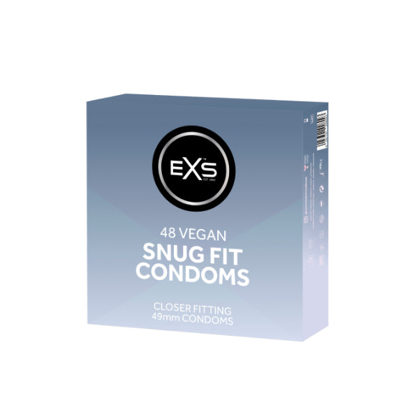 EXS Snug Fit condoms smaller size 48 pack (British brand)