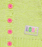 Billieblush knitted appliqué cardigan for children aged 2-12 years - British product