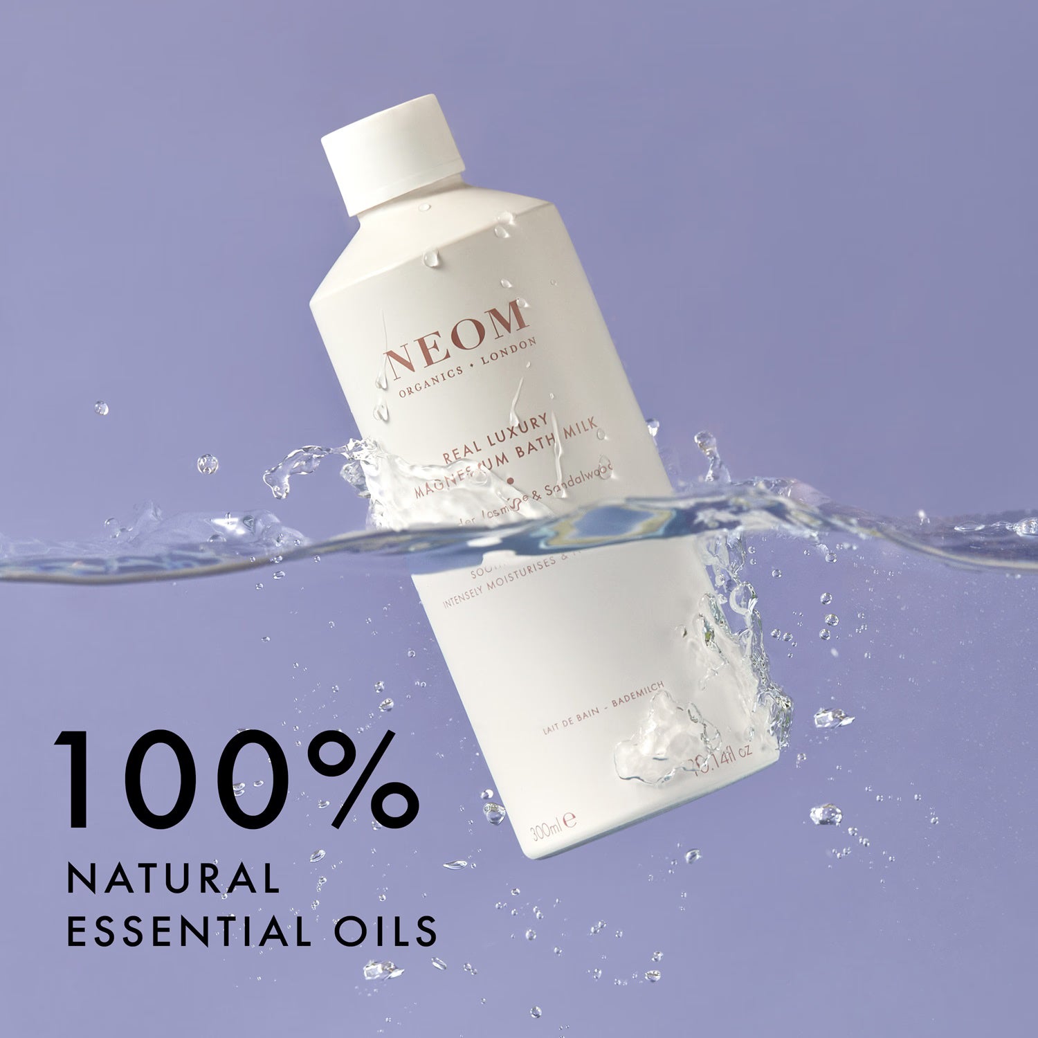 NEOM Real Luxury magnesium bath milk 300ml, imported from the UK