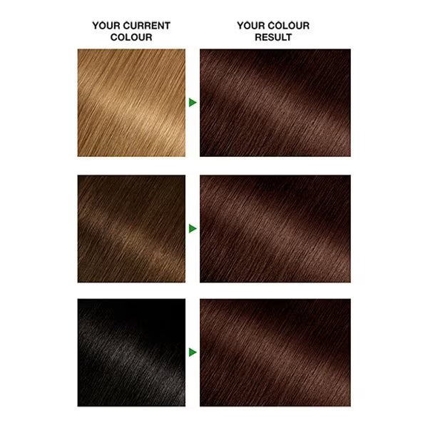 Garnier Nutrisse 4 Dark Brown permanent hair dye, UK version