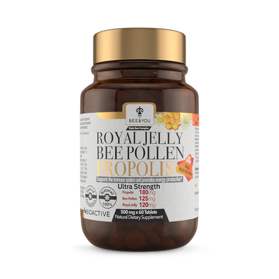 Holland & Barrett BEE&YOU Pollen Propolis Royal Jelly Tablets 30g- Buy online at McGrocer