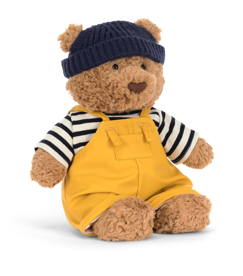 Jellycat Seafarer Bartholomew Bear 26cm plush teddy - British product