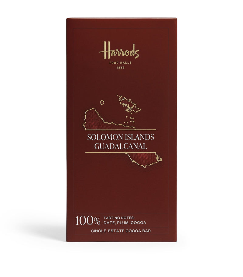 Harrods Single-Estate 100% Cocoa Guadalcanal Island Chocolate Bar 70g, UK version