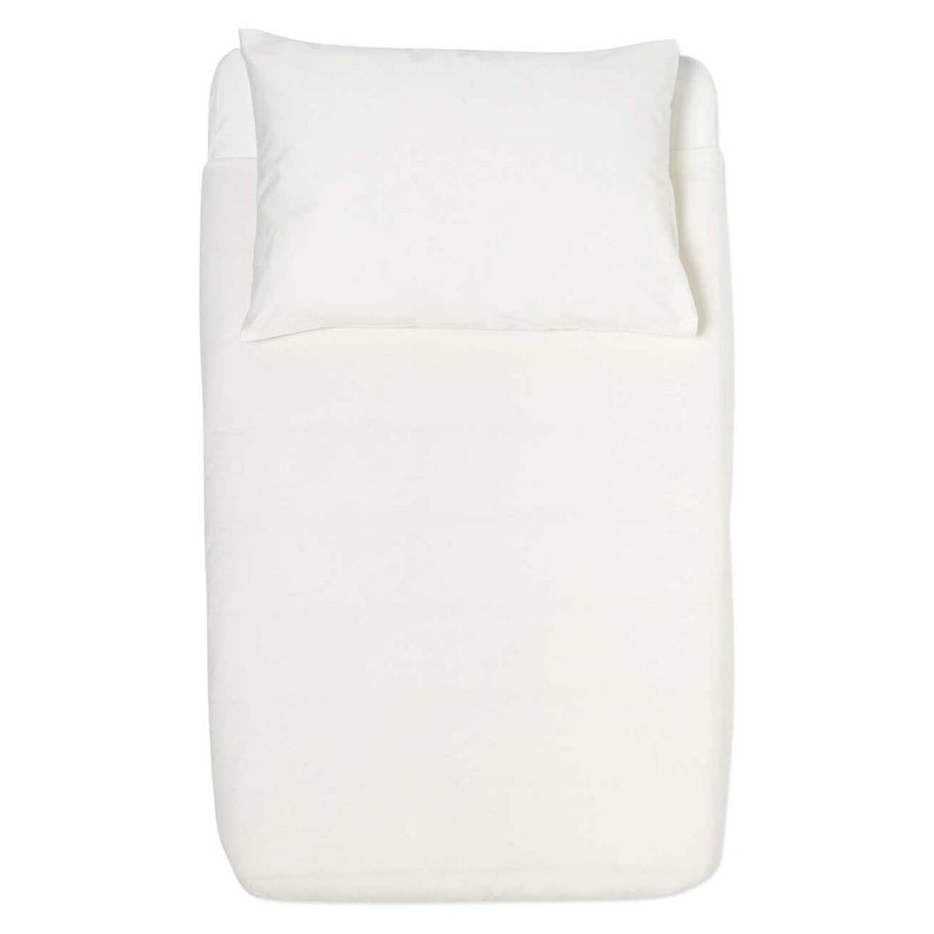 The Little Green Sheep Organic Duvet & Pillow Cover - White