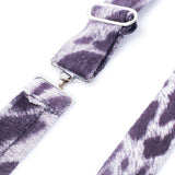 SVNX purple fluffy box tie (British brand)