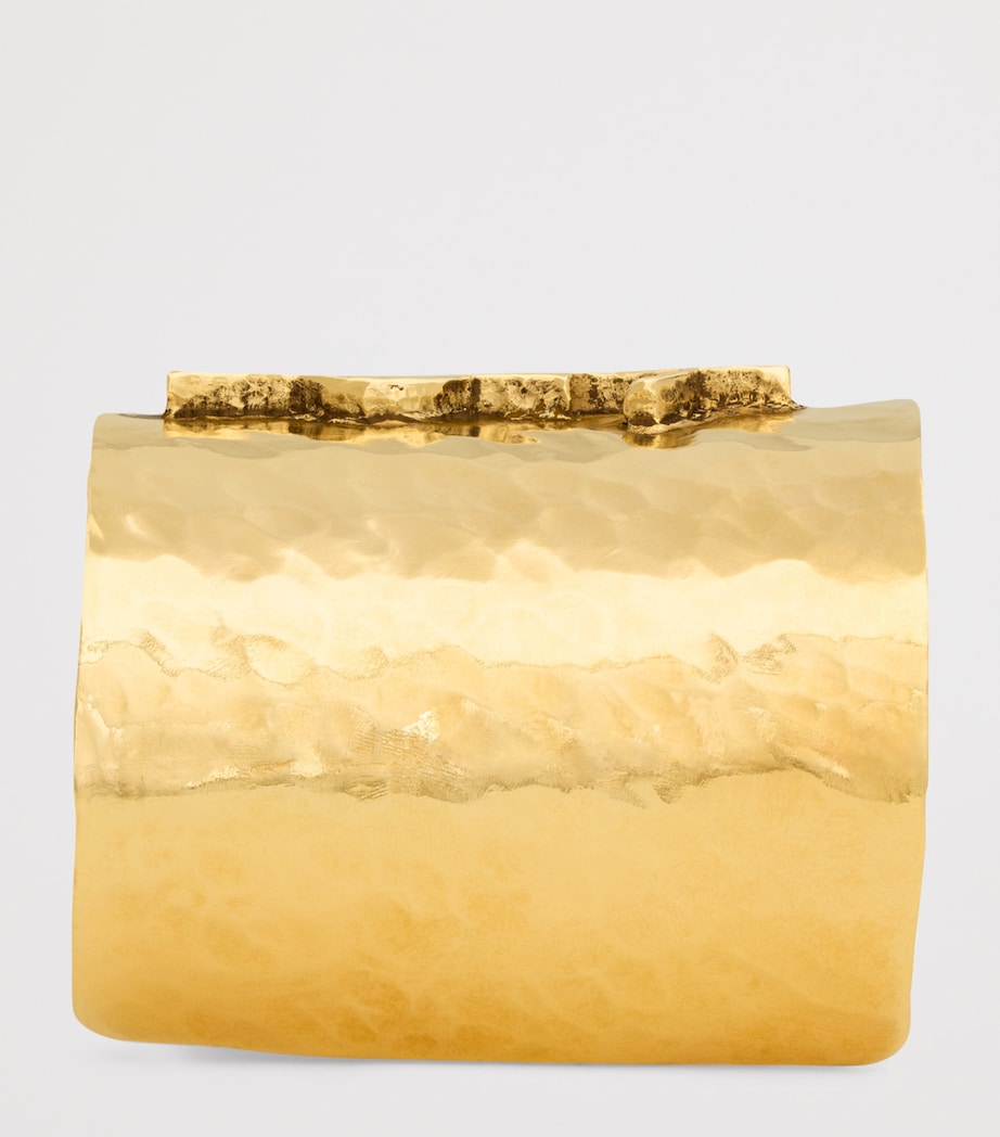 Saint Laurent Cassandre Cuff Bracelet gold-tone metal (British brand)