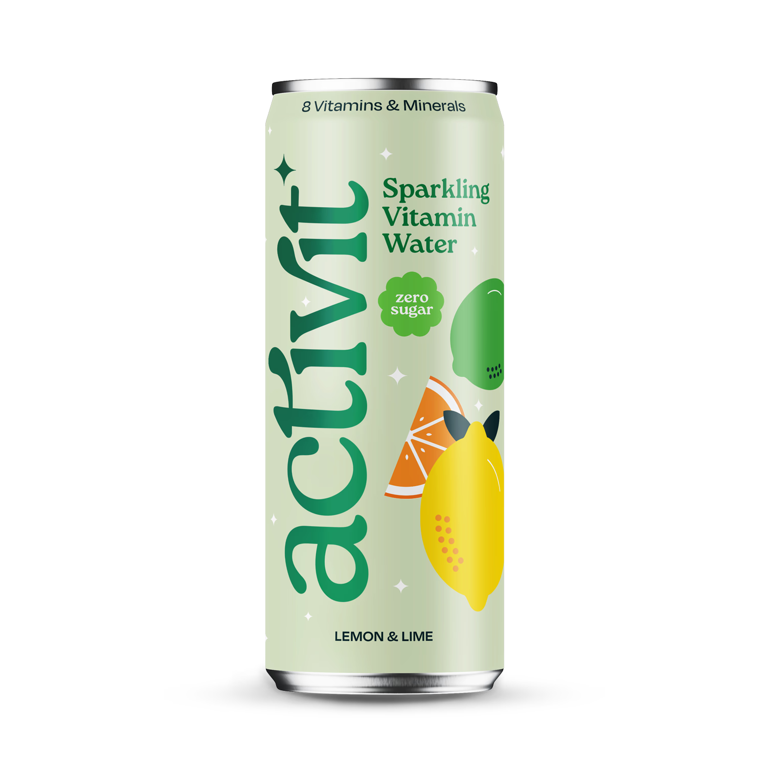 Actiph lemon lime sparkling vitamin water 330ml - British product