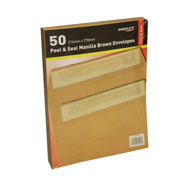 Impact Self Seal Manilla Envelope (Pack Of 50) GOODS Superdrug   