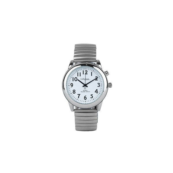 Lifemax gents talking atomic watch with expanding bracelet (British brand)