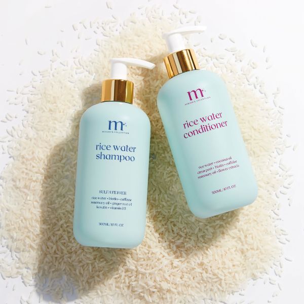 Miriam's Collection Rice Water Shampoo and Conditioner Set, imported from the UK