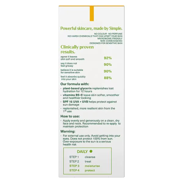 Simple Kind to Skin Protecting Moisturiser SPF15 125ml (British brand)