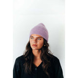 SVNX ribbed beanie hat in purple, imported from the UK