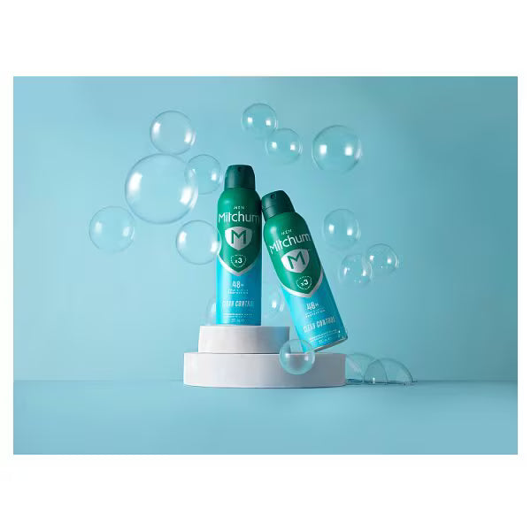 Mitchum Clean Control Anti-Perspirant Aerosol 200ml, imported from the UK