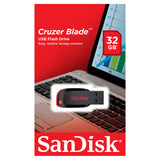 SanDisk Cruzer Blade USB Flash Drive 32GB General Household ASDA   