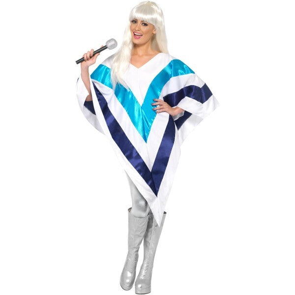 Smiffys Super Trooper Poncho in white, UK version