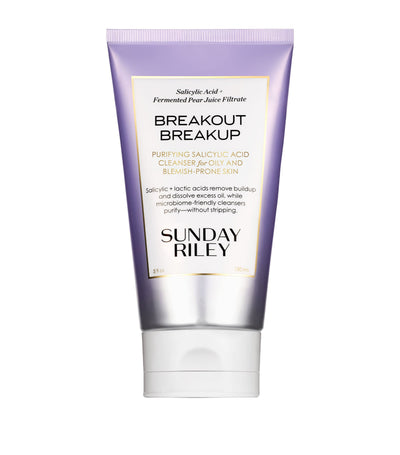 Harrods Sunday Riley Breakout Breakup Purifying Salicylic Acid Facial Cleanser 150ml- Buy online at McGrocer