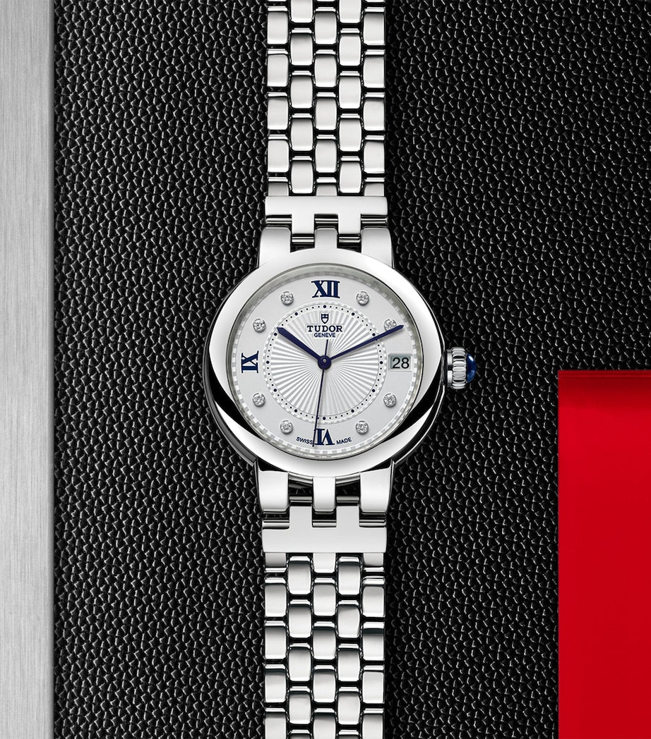 TUDOR Clair de Rose stainless steel diamond watch 34mm (British brand)