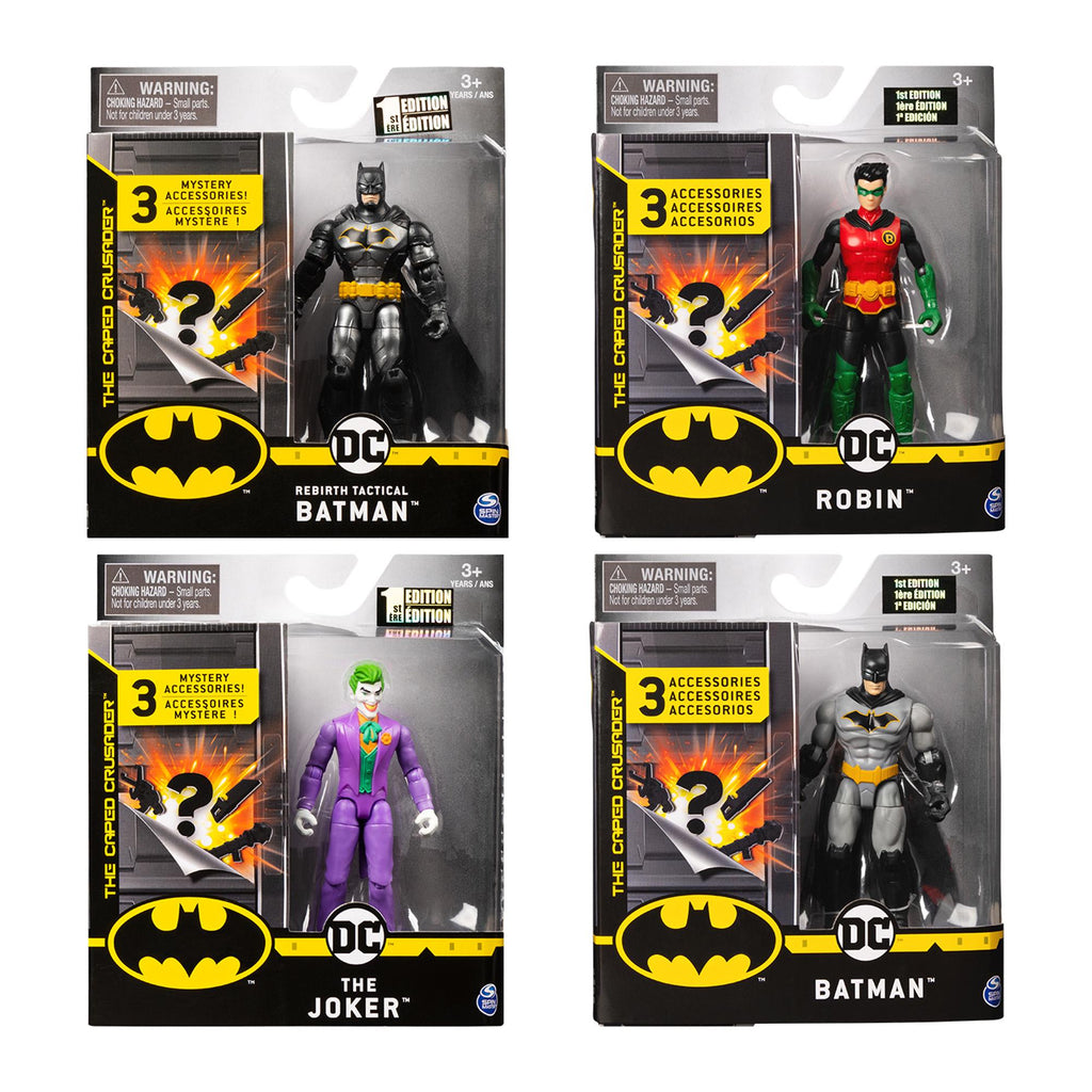 Dc Batman Tech 4" Figure Asst