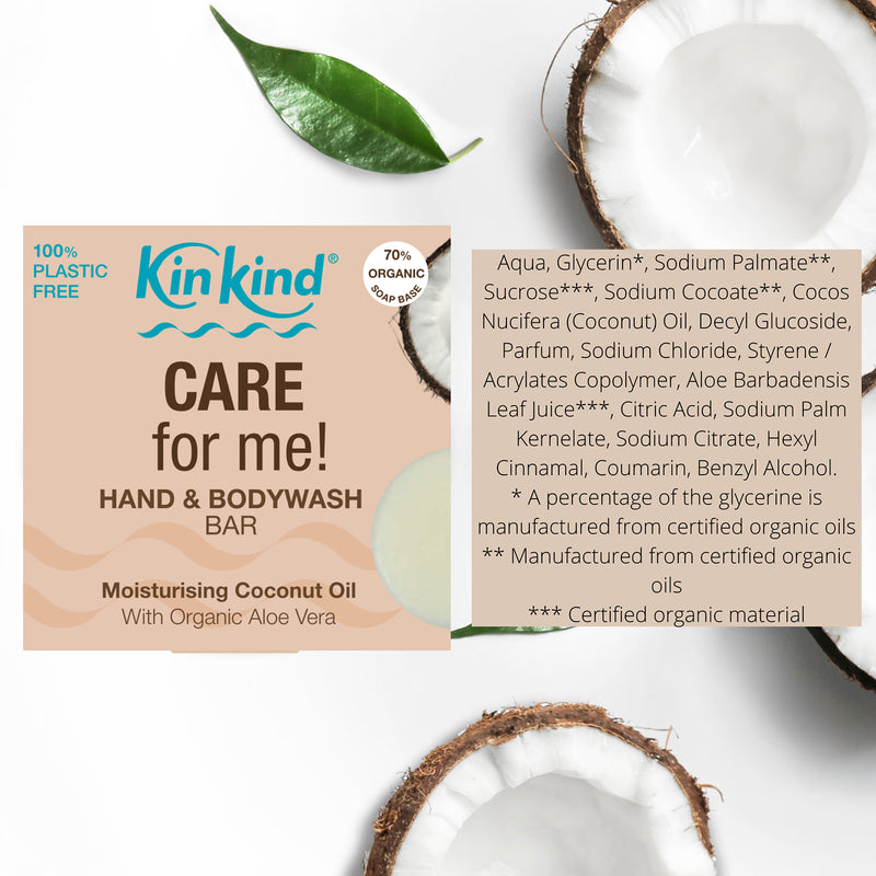 KinKind moisturising bodywash bar 50g (British brand)