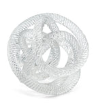 Eichholtz Glas-Schreibtischornament mit Seilmuster 15cm (Britische Marke)