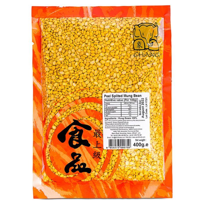 Chang Peel Split Mung Beans, (British brand)