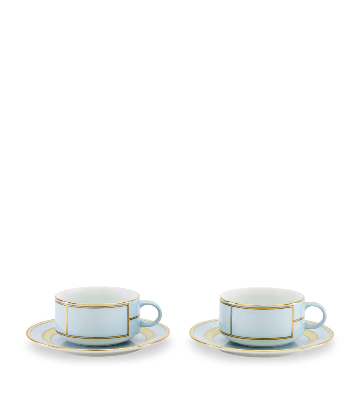 Ginori 1735 Celeste teacup and saucer set, UK version