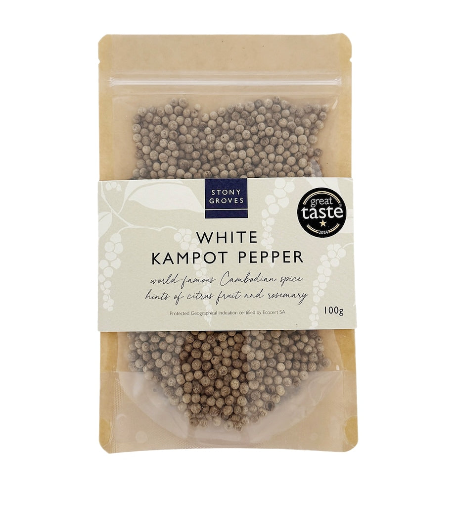 Stony Groves White Kampot Pepper 100g (British brand)