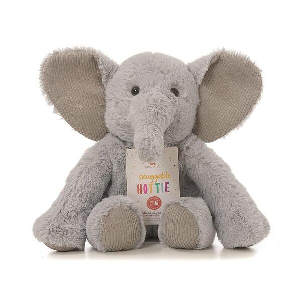 Snuggable Grey Elephant microwavable hottie, UK version