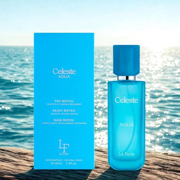 Khadlaj perfume La Fede Celeste Aqua 100ml EDP (British brand)