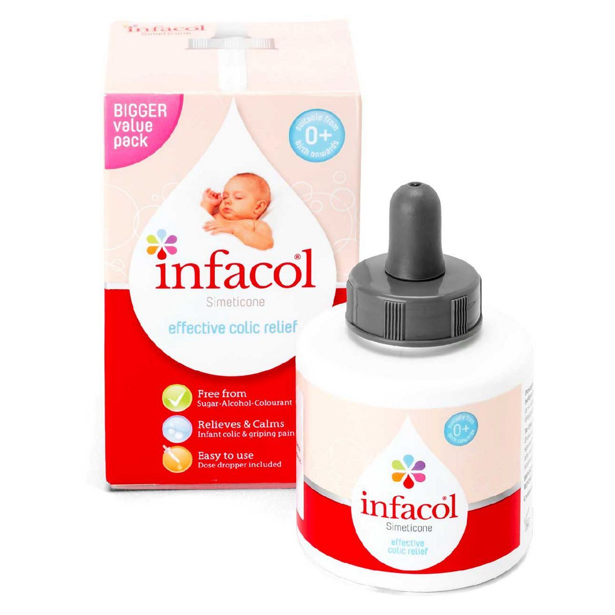 Infacol (Simeticone) Drops Dual Action relief of Colic and Wind 85ml GOODS Boots   