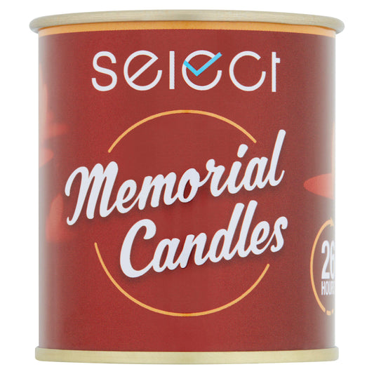 Select Memorial Candles in Tin Cake cases candles & baking accessories Sainsburys   