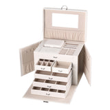 Livingandhome jewellery storage box white 26cm - British product
