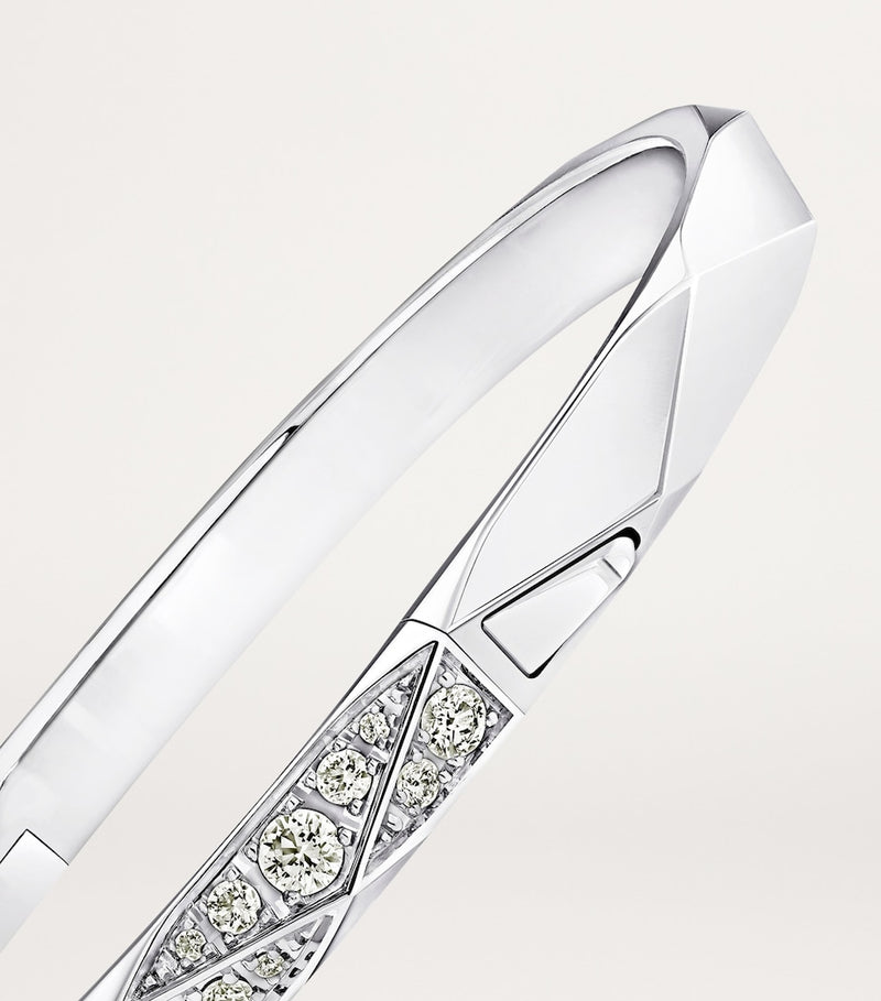 Graff white gold diamond bangle 4mm (British brand)