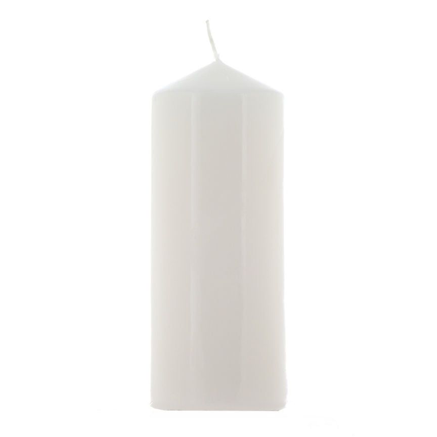 George Home Unscented White Large Pillar Candle